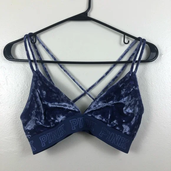 Victoria’s Secret Pink Crushed Velvet Bralette - Picture 2 of 6